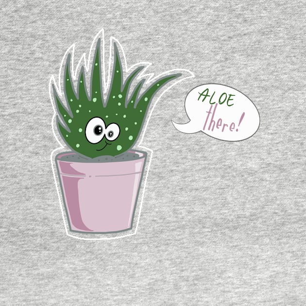 Aloe there  kawaii succulent by CALLAILLUSTRATE